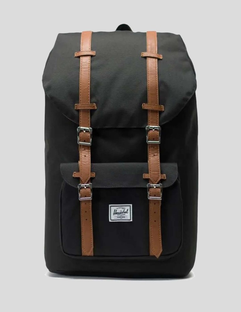 Mochila HERSCHEL little america backpack black/saddle
